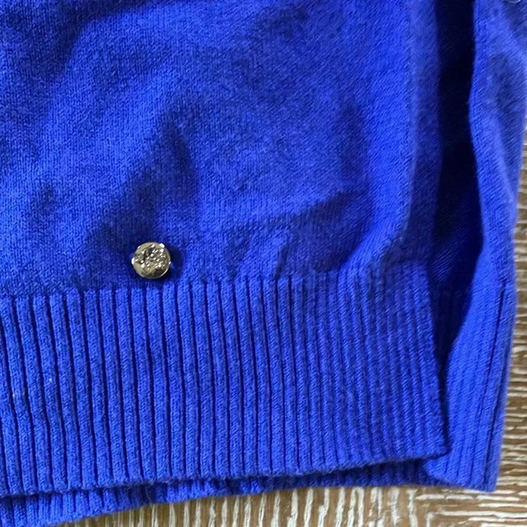 NWT TED BAKER LONDON AAVVAA Sweater Turtleneck Dress Blue Ruched Ted 2 = US 6 - Picture 9 of 13